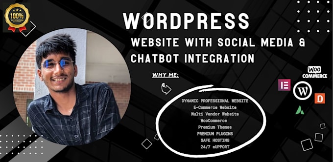 do responsive,ecommerce,multi vendor wordpress website with chatbot integration