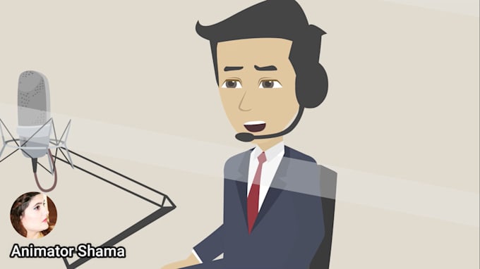 create an animated podcast video for you