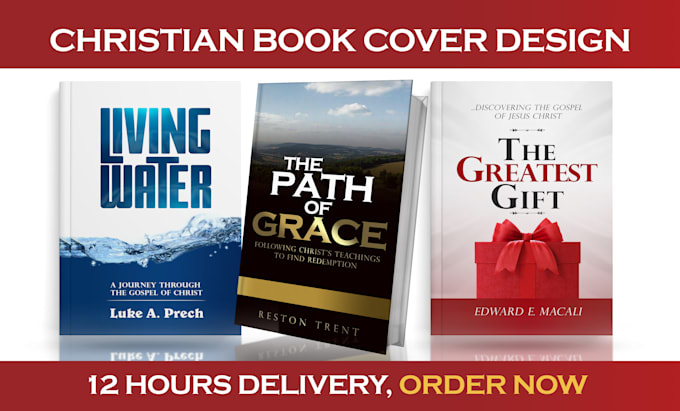 make a clean christian book or religious book cover design in under 24 hours