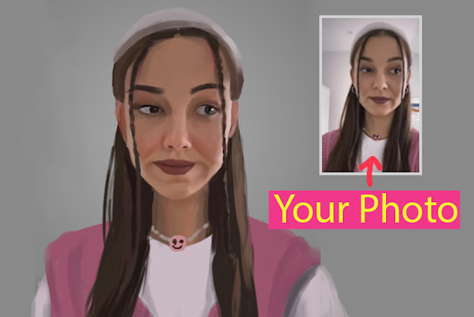 Paint your character in semi realism style by Lelesia | Fiverr