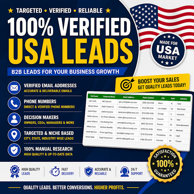 build a verified prospect list for cold calling and sales