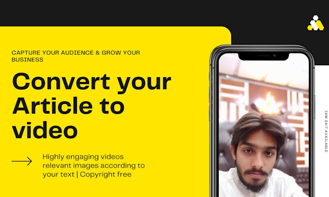 Convert article, script, blog or text to video by Maaz_reh | Fiverr