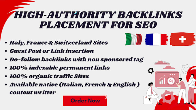 do guest posts on the high da italian, french, and switzerland websites