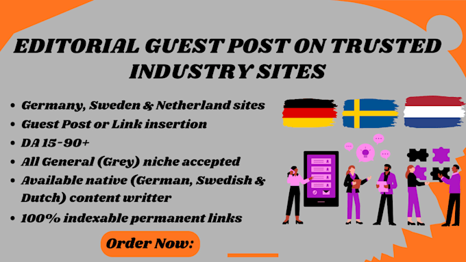 do guest posts on the high da german, sweden, and netherlands sites