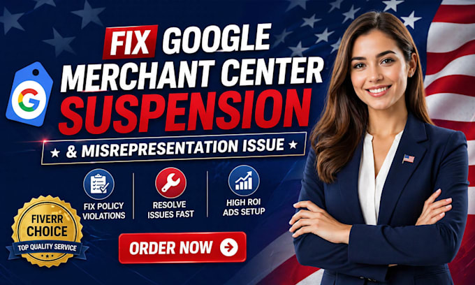 fix google merchant center suspension and setup  shopping ads campaigns