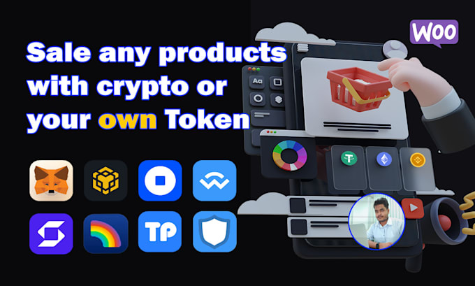 create ecommerce website to accept crypto payments with custom token