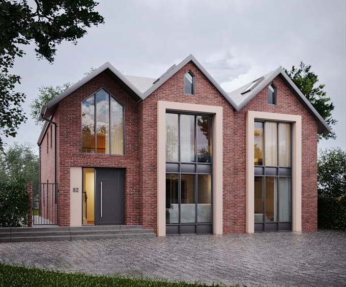 create architectural drawings with 3d models and visuals