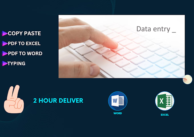 Do excel,word and copy paste data entry by Gayan2022 | Fiverr