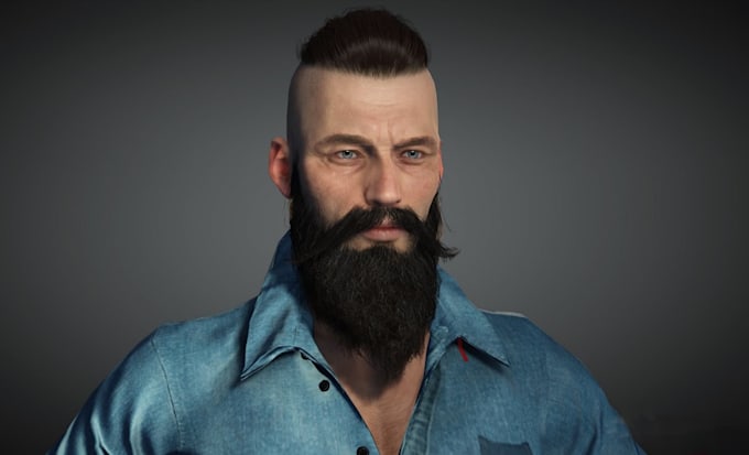 do realistic 3d character model for you 2024
