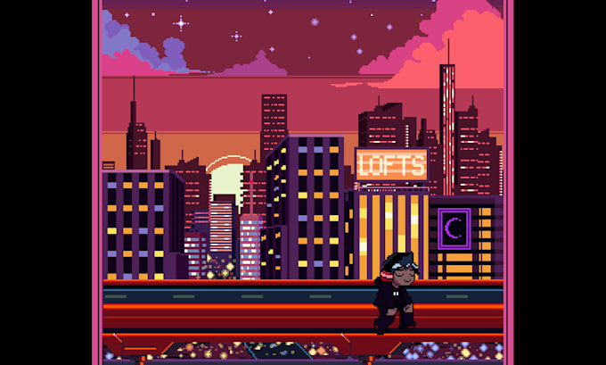 make a lofi pixel art animation for you