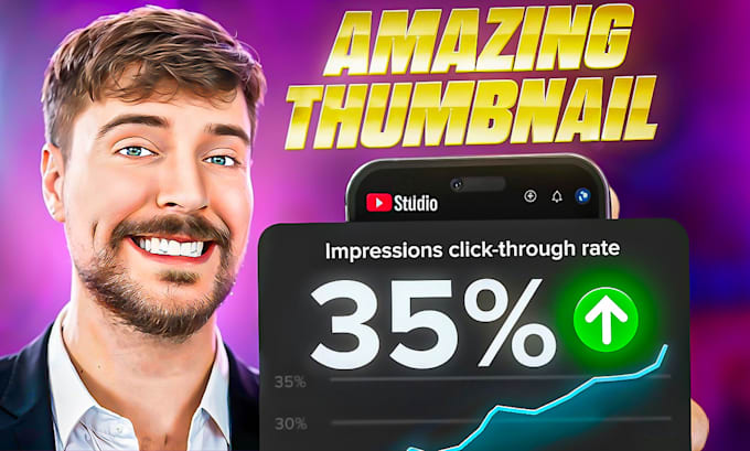 design viral clickbait youtube thumbnail within 1 hour