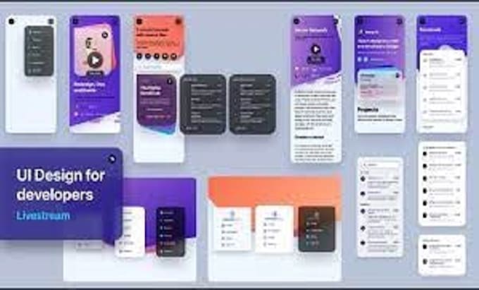 Creative ui ux design for mobile apps in adobe xd or figma by Hexdarksh ...