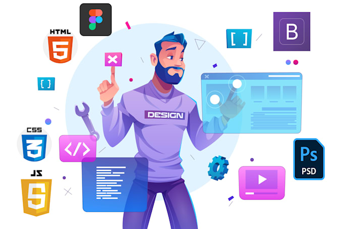 do your react, HTML, CSS, bootstrap, javascript, jquery