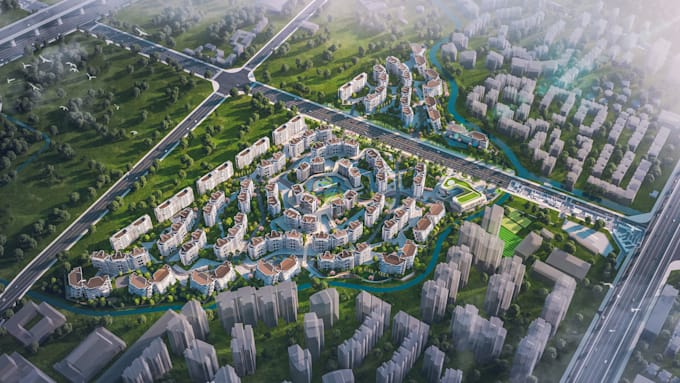 create urban planning and landscape render and animation