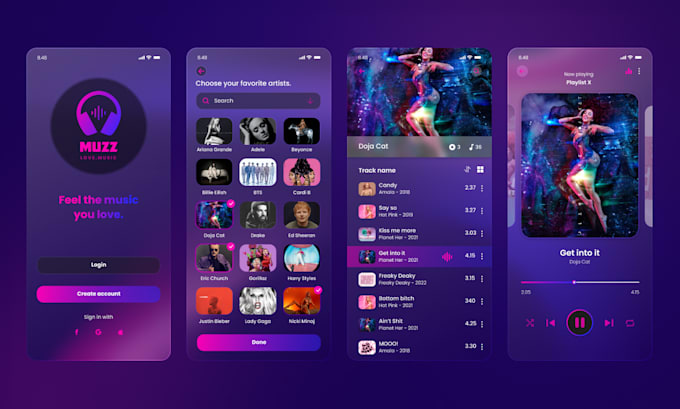 Do mobile app ui ux design in figma for android and ios by Rdilan | Fiverr