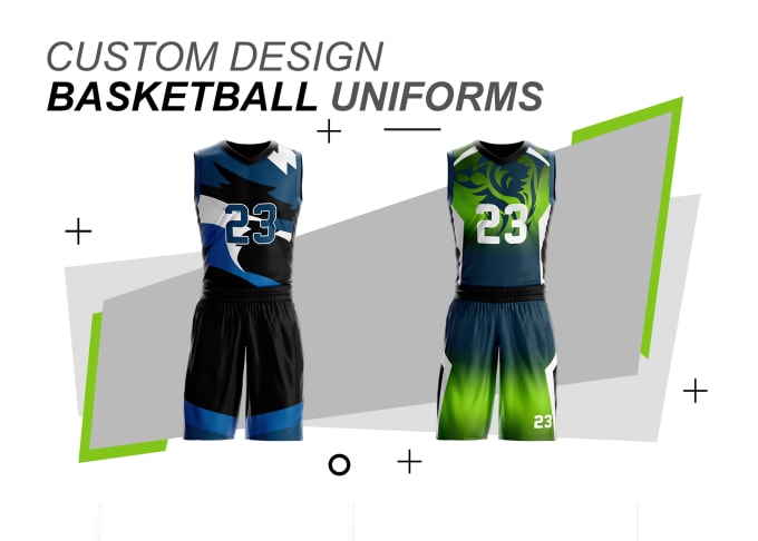 Design sublimated basketball jerseys and sports wears by