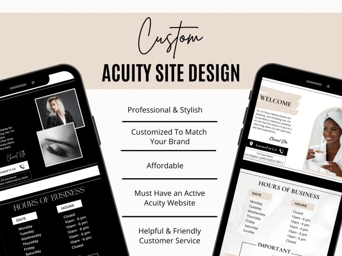 Setup and design acuity scheduling calendly dubsado and vagaro by