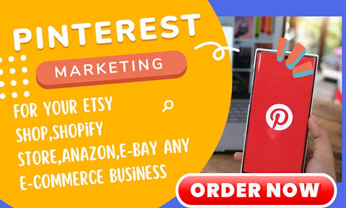 be pinterest marketing manager for your etsy shop, shopify store, amazon, ebay
