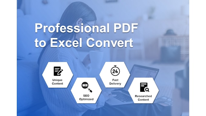Do pdf to excel by Gmmarshall010 | Fiverr