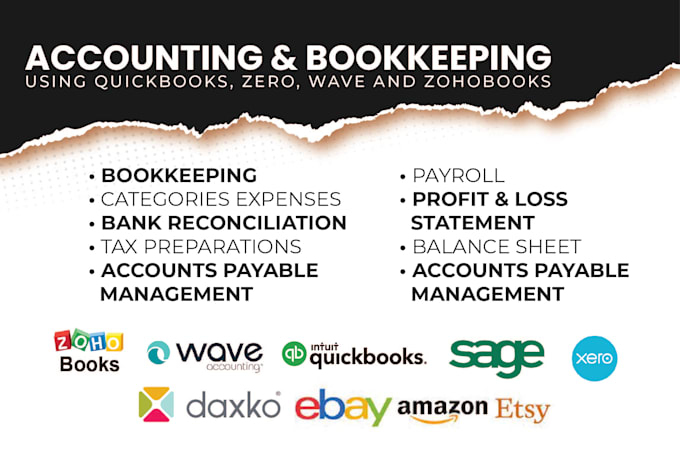 do bookkeeping in wave, quickbooks, xero accounting