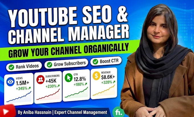 do youtube video SEO, best manager, and expert channel optimization