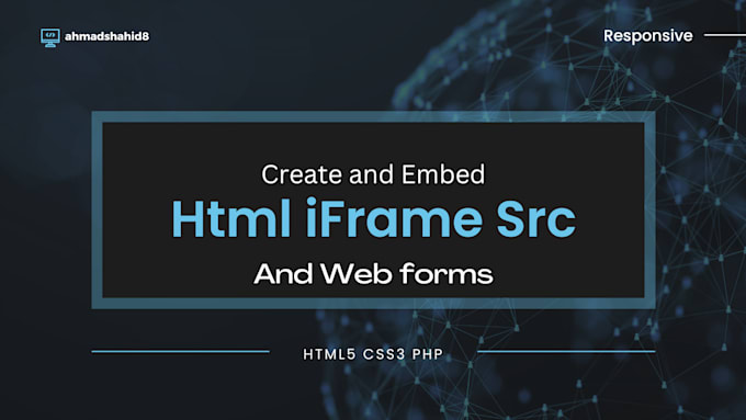 create or embed html iframe src for your website and make forms