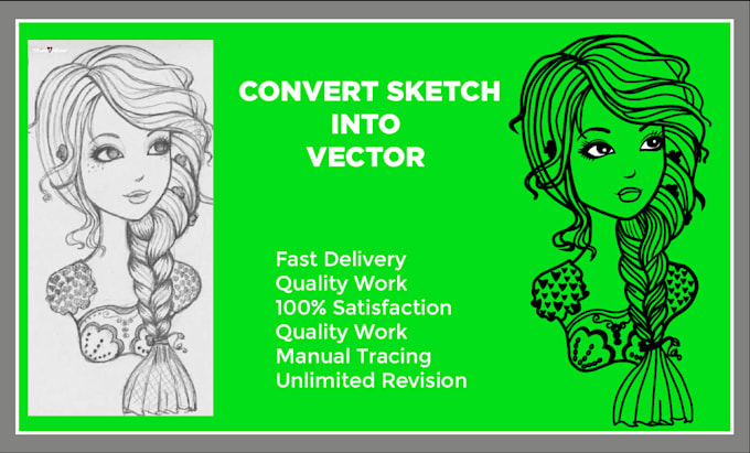 Vector tracing line art illustration by Anumcreatex | Fiverr