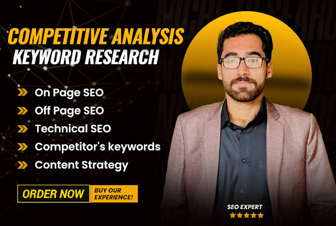 do profitable SEO keyword research and competitor analysis with content strategy