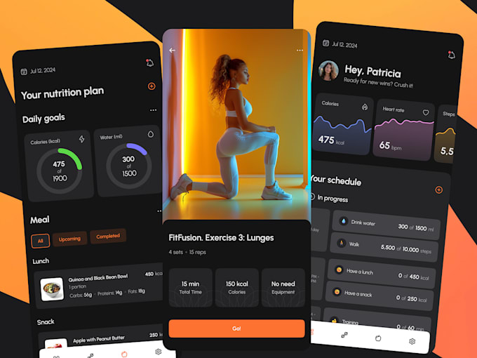 develop gym app, health tracker app, calorie tracking app, wearable app
