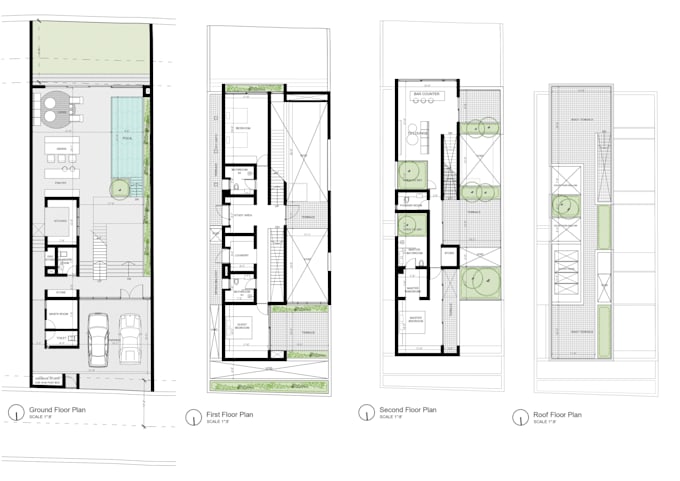 draw architectural design floor plans using auto cad