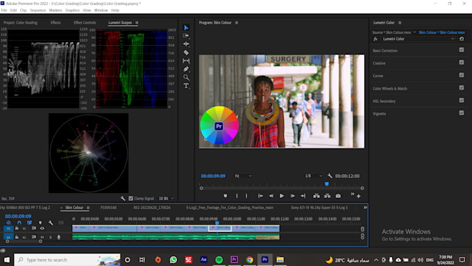 do color correction and color grading using adobe premiere