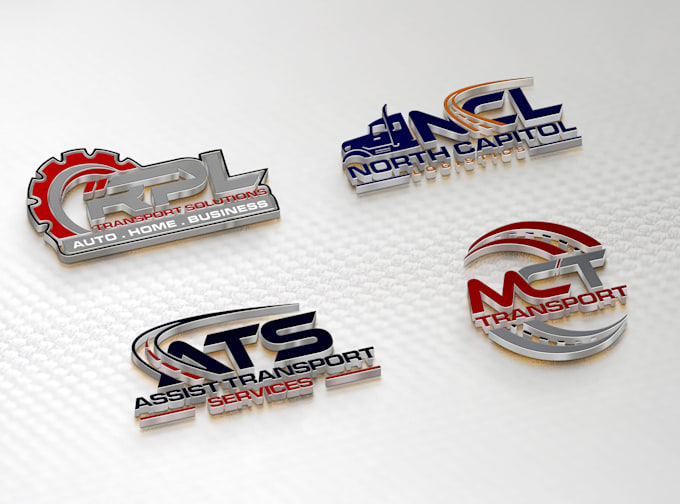 do professional logistic transport dispatching trucking logo