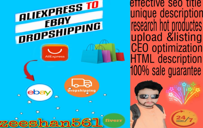 Do aliexpress to  dropshipping listings by Zeeshan561