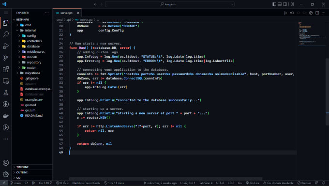 Help you develop scalable apis in golang using clean architecture by