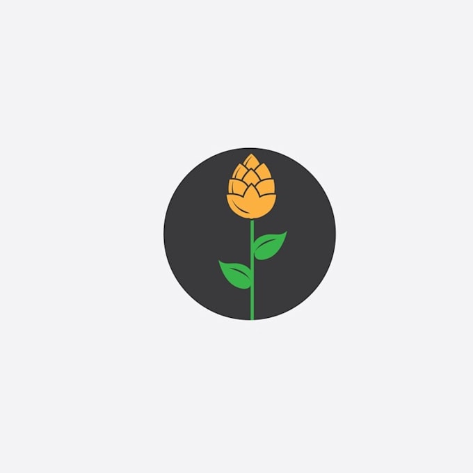 do amazing excellent great beer flower shop logo with package