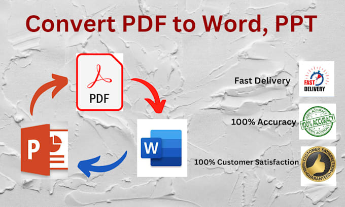 convert PDF to word, PPT
