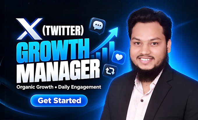 be your x twitter manager for organic growth and promotion