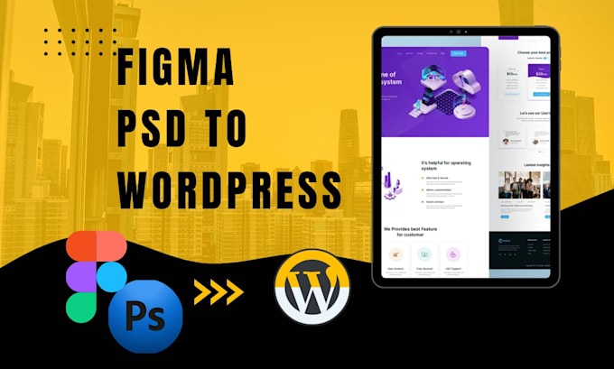 Convert psd, figma to wordpress website using elementor pro by ...