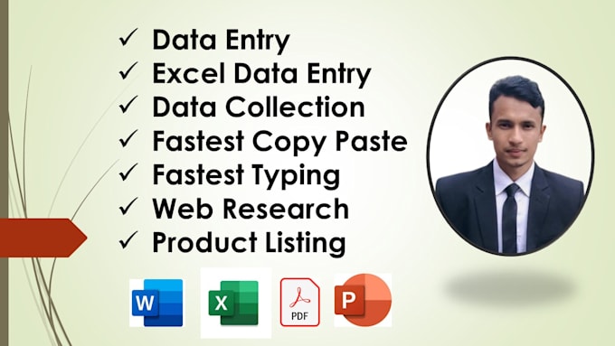 be your professional virtual assistant for data entry work