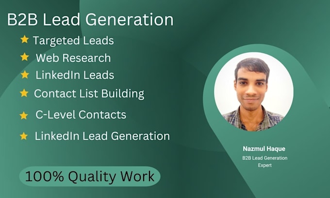 do b2b lead generation and email list building