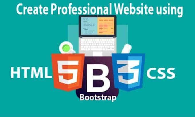 Design front end web development with html,css and bootstrap by ...