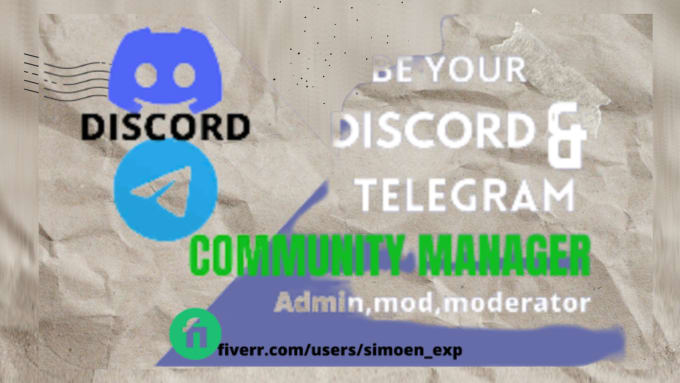 Be your telegram moderator , discord moderator, admin by Simoen_exp