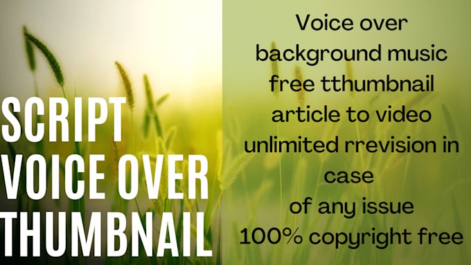Convert article, script to video with voiceover in 24 hours by Mimaan ...