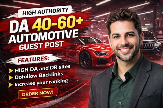 do guest post in da 60 dr 40 auto and car blogs