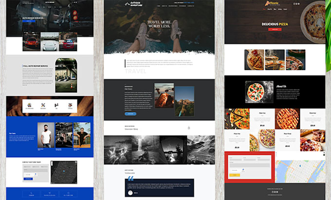 create a modern and professional website design using duda