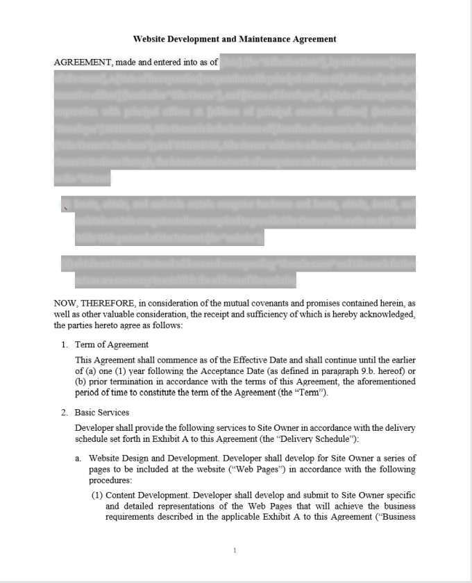 draft technology contracts and agreements for you