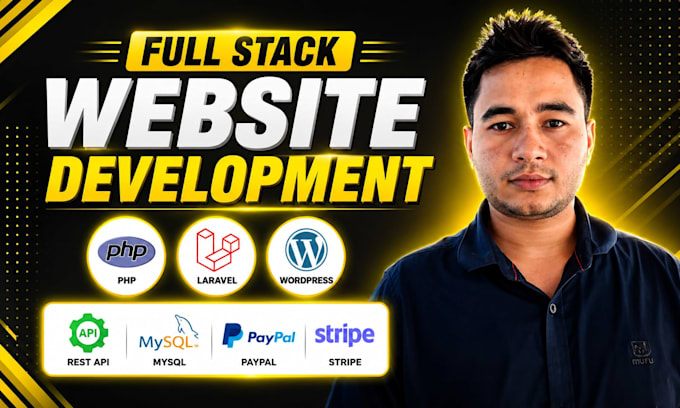 be your professional laravel and wordpress full stack web developer for websites