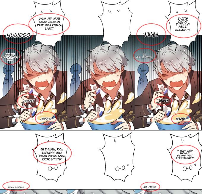 Clean, redraw and typeset your manga, manhwa and doujins of your choice