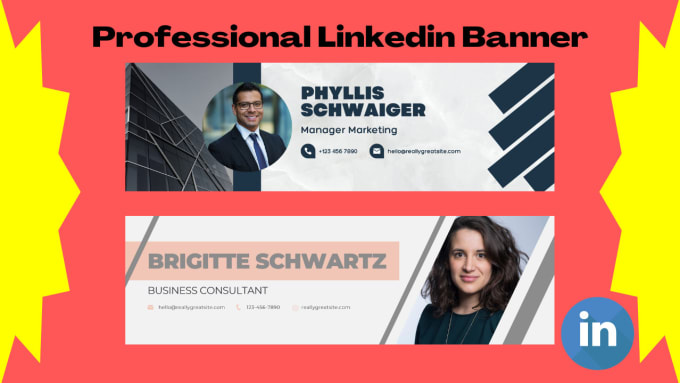 Design a professional linkedin banner, and cover for your business page ...