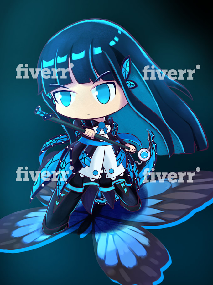 Draw chibi art kawai by Blupur Fiverr